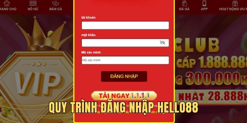 Quy trình login tài khoản cá cược tại Hello88 đơn giản